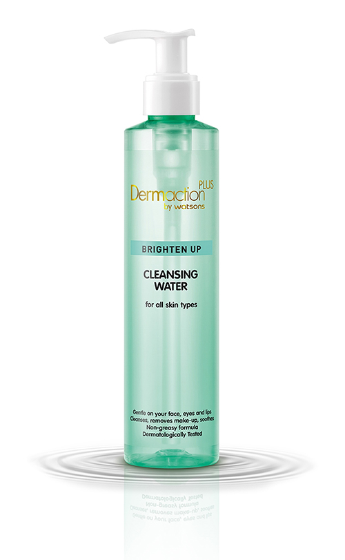 Dermaction Plus by Watsons . Brighten up Cleansing Water