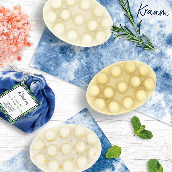 Kraam Himalayan Salt Body Massage Soap Bar