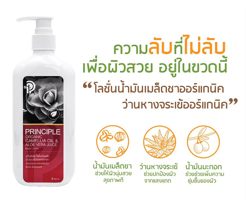 Principle Camellia Oil and Aloe Vera Body Lotion