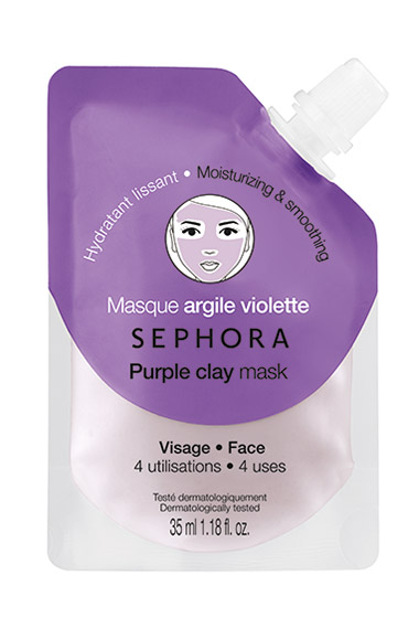 purple clay mask