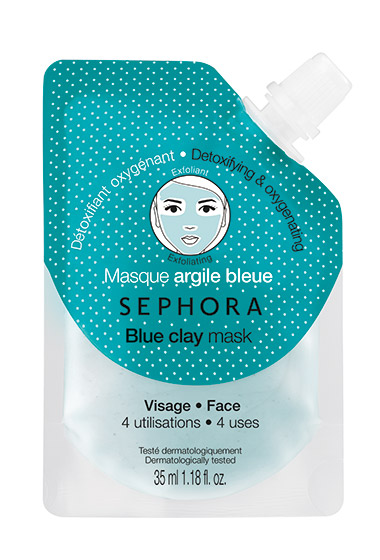 blue clay mask