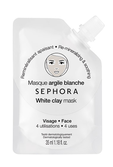 white clay mask