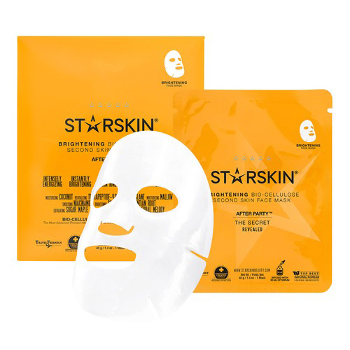 STARSKIN  After Party Coconut Bio-Cellulose Second Skin Brightening Face Mask