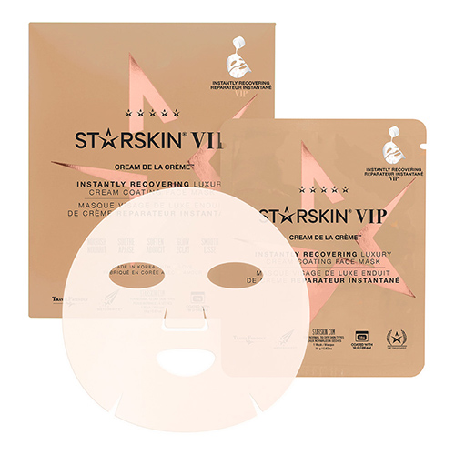 STARSKIN VIP Crème de la Crème - Instantly Recovering Luxury Cream Coated Sheet Face Mask