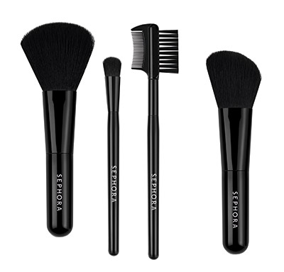  TRAVEL BRUSH SET - BLACK