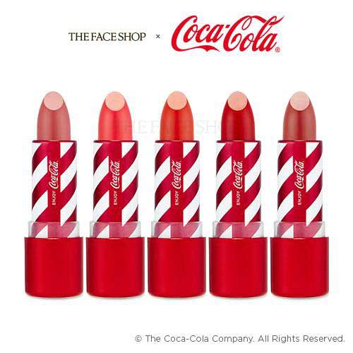 ลิปสติค THEFACESHOP Coca Cola Lip Stick