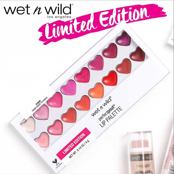 ลิปกลอสและลิปสติก  Wet n Wild Perfectpout Lip Palette